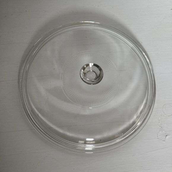 PYREX 624C Corning Ware Clear Ribbed Glass Lid Replacement - Picture 2 of 6